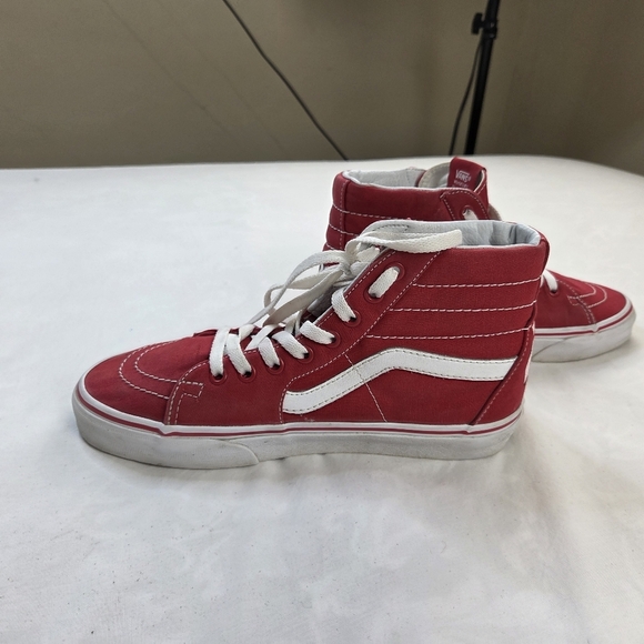 Vans Sk8-Hi Red Tiger Custom Hand Painted High Top Sneakers Size US 6.5/Women 8 - Picture 12 of 13